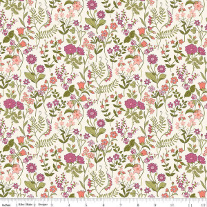 LUCKY LAST PIECE Lola Scatter in Violet | Botanists Walk by Liberty | per 60cm