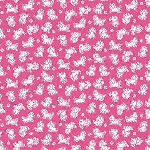 Strawberry Biscuit in Hot Pink | Penny rose Fabrics | per 10 cm