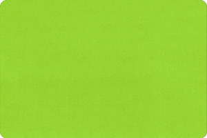 LUCKY LAST PIECE Minky Solid in Dark Lime | per 95cm