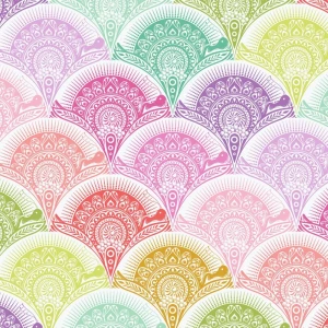 Snail Scallop in Sugarrush | Prince Charming Deja Vu by Tula Pink | per 10cm