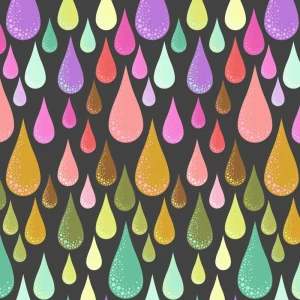 Dew Drops in Licorice | Prince Charming Deja Vu by Tula Pink | per 10cm