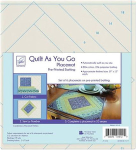 Quilt As You Go 6 Placemats | June Tailor