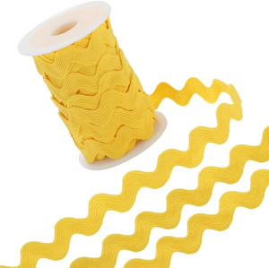 Ric Rac 38mm in Yellow | 100% cotton | per metre
