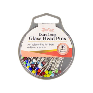 110 Extra Long Glass Head Pins | Sew Easy