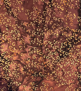 Curls on Brown | Batik | per 10cm