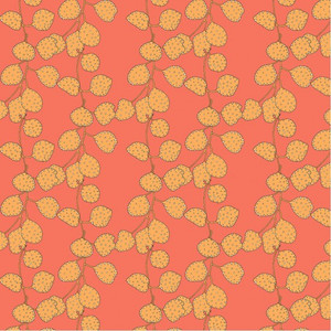 Honesty in Coral | Sunshine by Sally Kelly | per 10cm