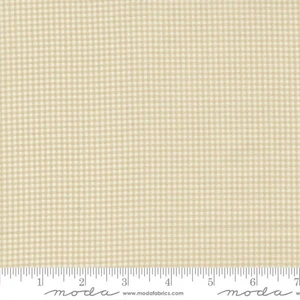 Tiny Check in Flax | I Believe in Angels by Bunny Hill Designs | per 10cm