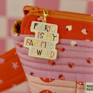 Fabric is My Favourite F Word | Zipper Charm