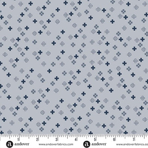 Plus Point in Pale Blue | Conway Cottage by Karen Lewis Textiles | per 10cm