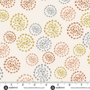 Bunches in Chalk | Conway Cottage by Karen Lewis Textiles | per 10cm