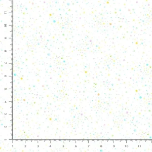 Sparkle Cotton in White | Chicken Scratch by Charisma Horton | per 10cm