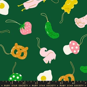 Find the Pickle Metallic in Jade | Merry Happy by Ruby Star Society | per 10cm