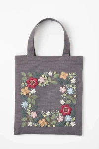 Yula's Heart-Pounding Flower Embroidery Kit in Night