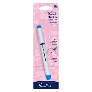 Fine Water Soluble Fabric Marker in Blue