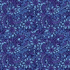 Peaceful Garden in Purple | Gratitude & Grace by Pat Sloan | per 10cm