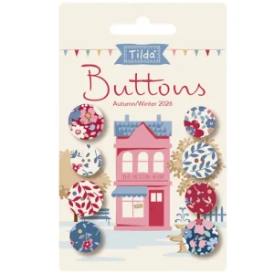 Tilda Village Life Buttons in Winter | 14mm&16mm