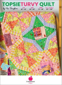 Topsie Turvy Quilt Pattern & Template Set | Craftapalooza Designs