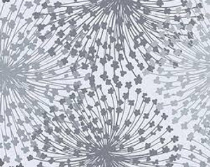 Dandelion Dreams Light Grey - 1/2 Metre