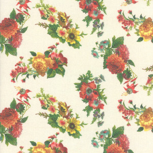 Floral Parchment | Flea Market mix by Cathe Holden | per 1/2 metre Floral Parchment | Flea Market mix by Cathe Holden | per 1/2 metre