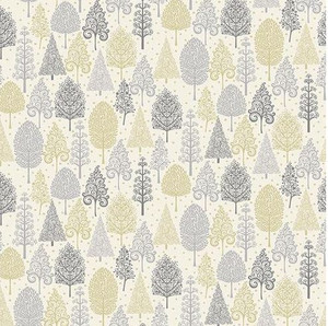 Scandi Trees on Cream | Scandi Christmas by Makower | per 10cm