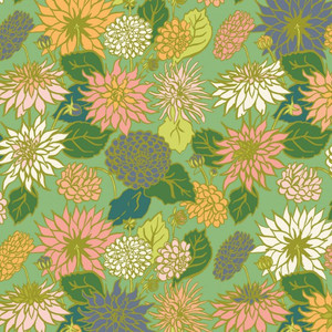 Dahlia Love in Sage Green | In the Garden by Monaluna | per 10cm