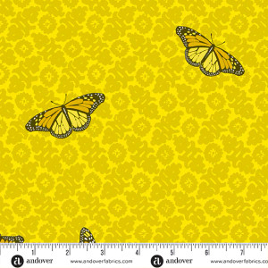 Camouflage in Gold | Sun Prints 2024 by Alison Glass | per 10cm Camouflage in Gold | Sun Prints 2024 by Alison Glass | per 10cm