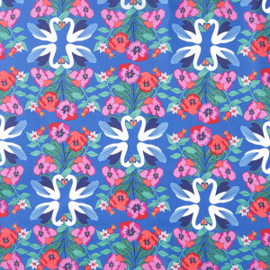 Swan Song in Blue | Enchanted Bloom by Stephanie Organes | per quarter metre Swan Song in Blue | Enchanted Bloom by Stephanie Organes | per quarter metre
