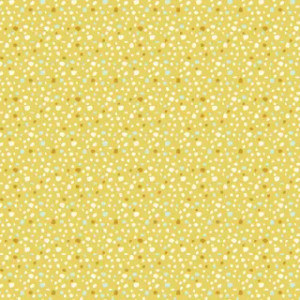 Splodges in Mustard | Playful Spring | per quarter metre