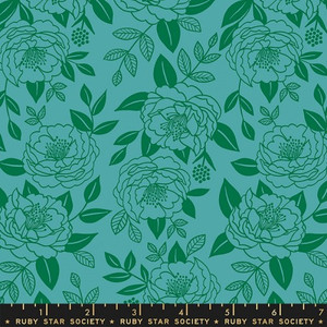 green outlines of flowers and leaves on jade green background green outlines of flowers and leaves on jade green background