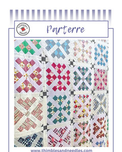 Parterre Quilt Pattern | Thimbles & Needles | per pattern Parterre Quilt Pattern | Thimbles & Needles | per pattern