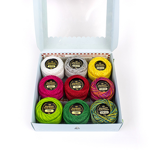 Eleganza in Modern | #8 Perle Cotton by Wonderfil Specialty Threads | per boxed set of 9 balls Eleganza in Modern | #8 Perle Cotton by Wonderfil Specialty Threads | per boxed set of 9 balls