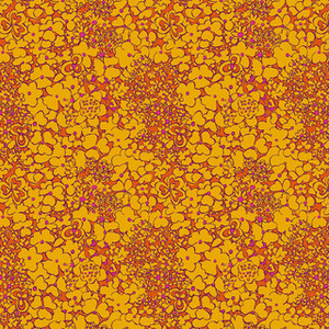 Periwinkle in Tangerine | Botanica by Sally Kelly | per 10cm Periwinkle in Tangerine | Botanica by Sally Kelly | per 10cm