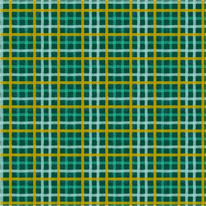 Plaid in Teal | Sunday Drive by Katherine Quinn | per 10cm