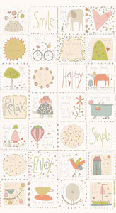 Simply Be Panel in Cream | Anni Downs | per 60cm panel Simply Be Panel in Cream | Anni Downs | per 60cm panel