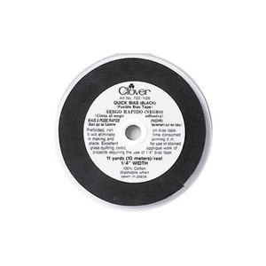 Clover Fusible Bias 6mm Black Clover Fusible Bias 6mm Black