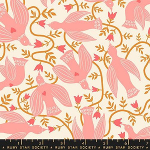 Hummingbirds in Natural | Endpaper by Jen Hewett for Ruby Star Society | per 10cm Hummingbirds in Natural | Endpaper by Jen Hewett for Ruby Star Society | per 10cm