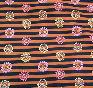 Regency Daisy in Brown | Kaffe Fassett Collective | per 10cm Regency Daisy in Brown | Kaffe Fassett Collective | per 10cm