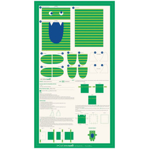 Monster Zipper Pouch Panel