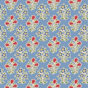 Farm Flowers in Light Blue | Jubilee by Tilda | per 10cm