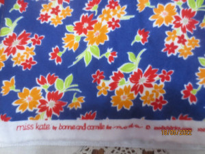 Spring Flower in Navy | Miss Kate by Bonnie and Camille | per 10cm