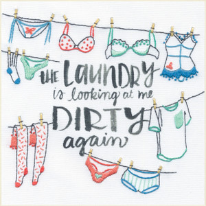 Out To Dry Embroidery Kit | Learn A Craft by Dimensions Out To Dry Embroidery Kit | Learn A Craft by Dimensions