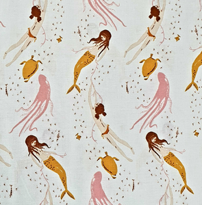 Underwater Sisters in Ivory | 20th Anniversary by Heather Ross | per 10cm