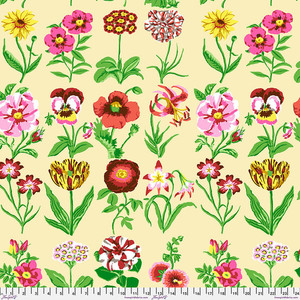 Flower Studies in Ecru | Kaffe Fassett | per 10cm Flower Studies in Ecru | Kaffe Fassett | per 10cm