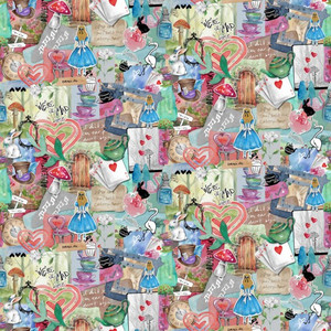 Alice in Wonderland Collage | Fiona Clarke | per 10cm Alice in Wonderland Collage | Fiona Clarke | per 10cm
