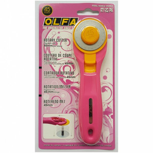 Olfa Rotary Cutter 45mm in Pink | RTY-2C/PIK