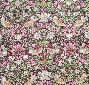 Strawberry Thief in Chocolate | Thameside by Morris & Co | per 10cm