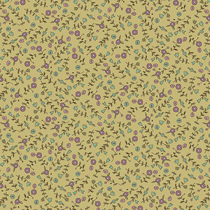 Posies and Tulips on Sage | Tealicious by Anni Downs | per 10cm Posies and Tulips on Sage | Tealicious by Anni Downs | per 10cm