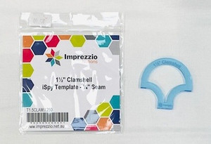 1&1/2" Clamshell Ispy Template | 1/4" Seam 1&1/2" Clamshell Ispy Template | 1/4" Seam