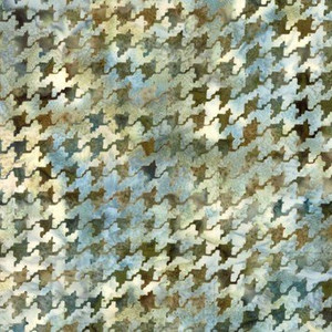 Houndstooth in Seagull | Hoffman Batiks | per 10cm
