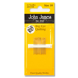 John James Needles | Big Eye Quilting size 10 x 12 John James Needles | Big Eye Quilting size 10 x 12